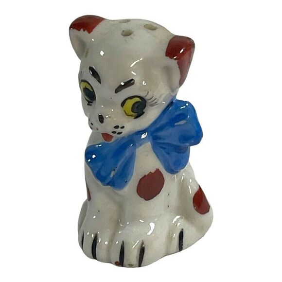 Pico Japan Replacement Porcelain Blue & White Kitten Cat Salt Pepper Shaker 2” - Picture 1 of 6
